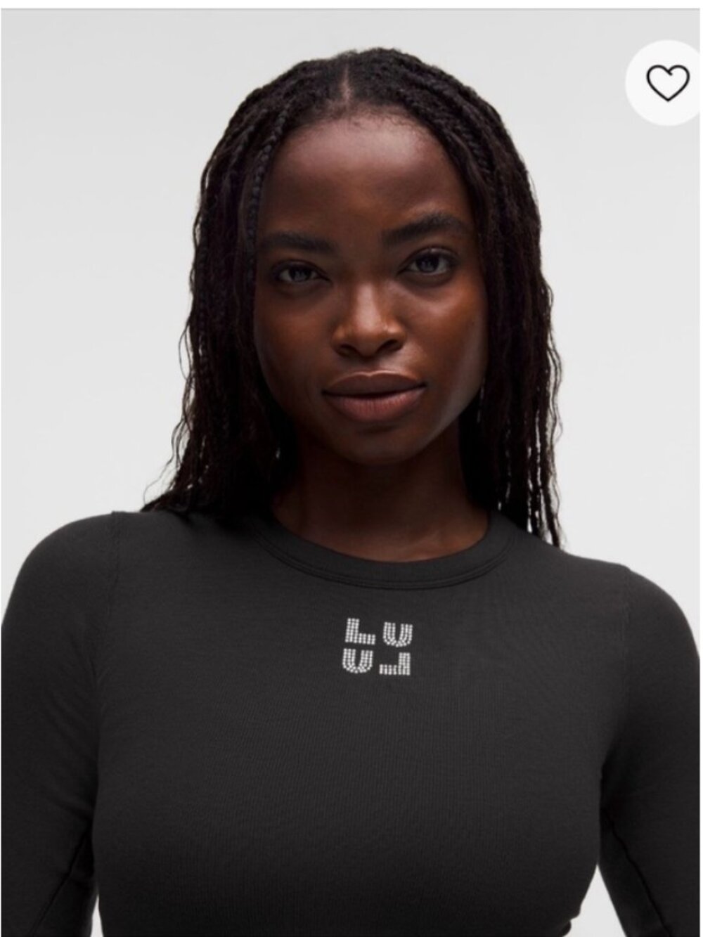 Lululemon NWT Hold Tight Long-Sleeve Shirt *Jewelled Size 4 Black
